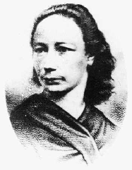Louise Michel, née &quot;de parents inconnus&quot; en 1830, a été élevée par ses grands-parents, en Haute-Marne. Elle a écrit Lors même qu&#39;il n&#39;y aurait pas un peu ... - louise_medaillon